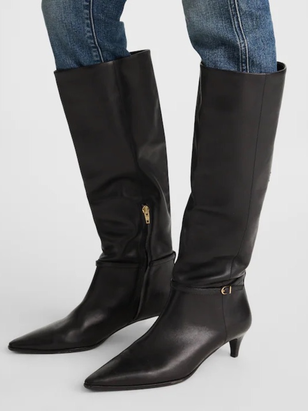 Madewell The Emilie Tall Boot in Black Size 7.5 NWOB $348 NX572